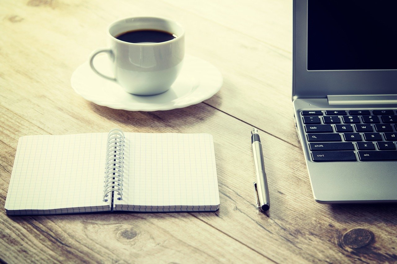 coffee, computer, cup